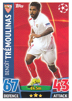 Benoit Tremoulinas Sevilla FC 2015/16 Topps Match Attax CL #275